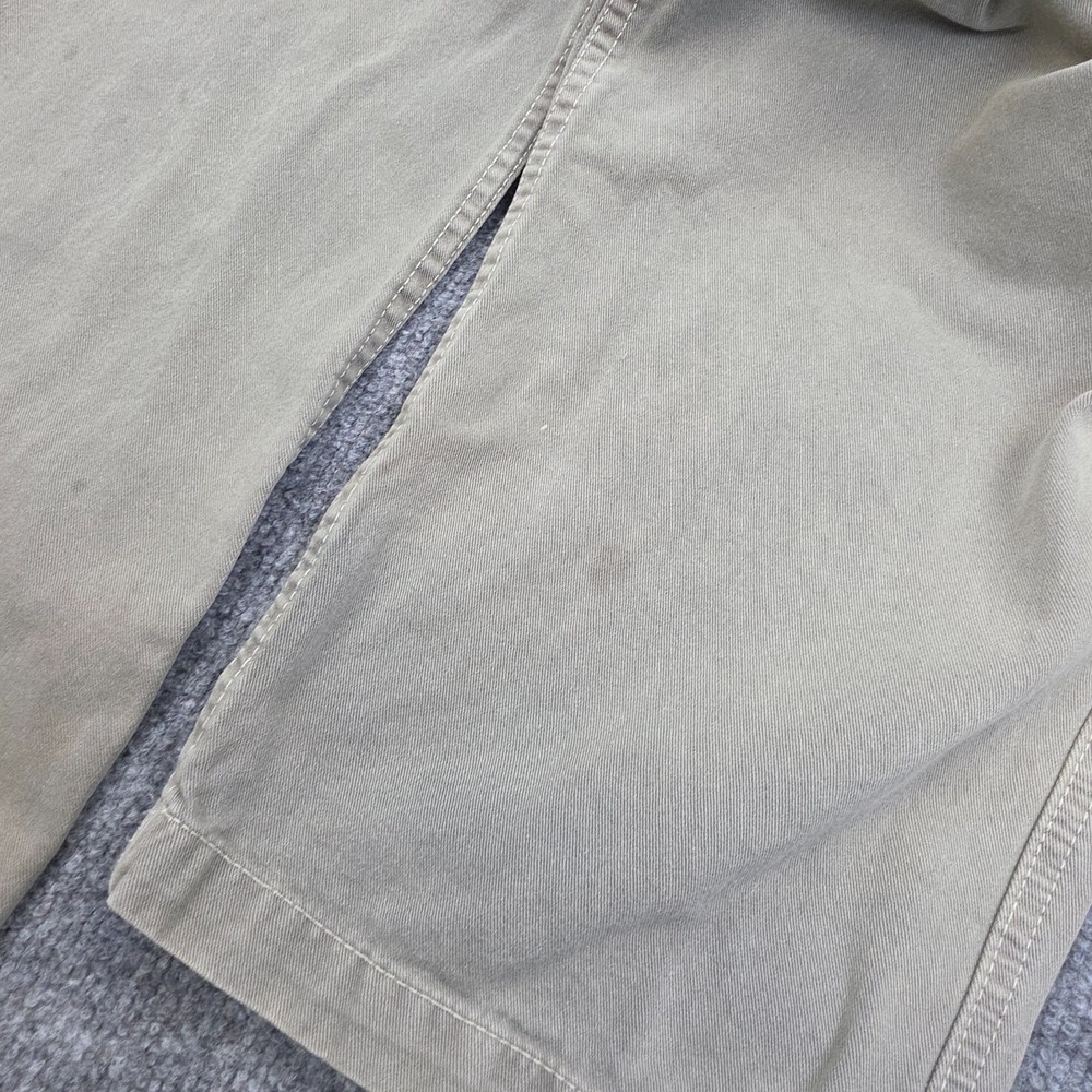 Vintage Gramicci Belted Pants Women's XL 18-20 Beige Green Faded Made USA - Picture 5 of 16